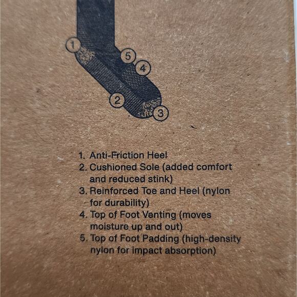 NWT Burton Men's Performance Midweight Merino Wool Socks-L (10.5-13.5) - Picture 5 of 6